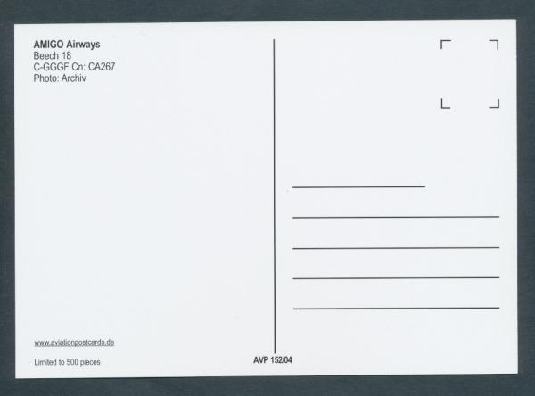 AMIGO AIRWAYS, Beech 18