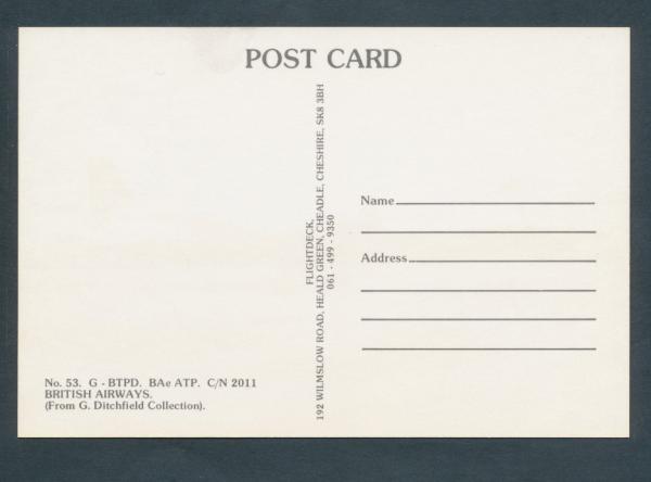 BRITISH AIRWAYS, BAeATP