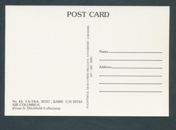 AIR COLUMBUS, B727-2JAre