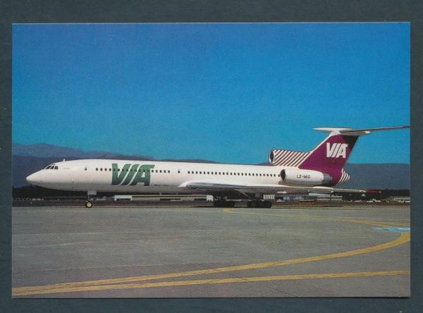 VIA VARNA INTERNATIONAL AIRWAYS, Tupolev 154M