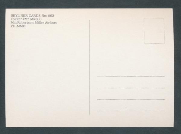 MMA MacRobertson Miller Airlines, Fokker F27Mk300