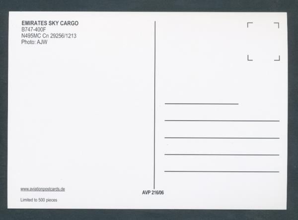 EMIRATES SKY CARGO, B747-400F