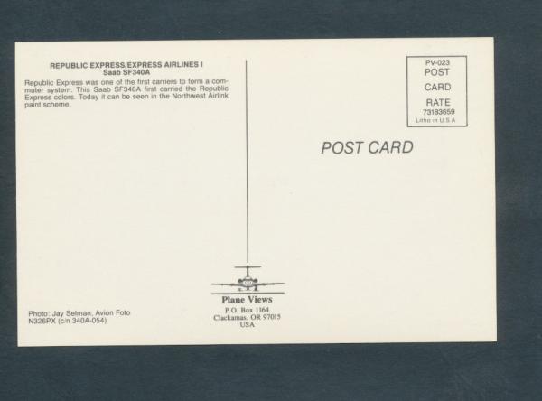 REPUBLIC EXPRESS AIRLINES I Saab SF340A