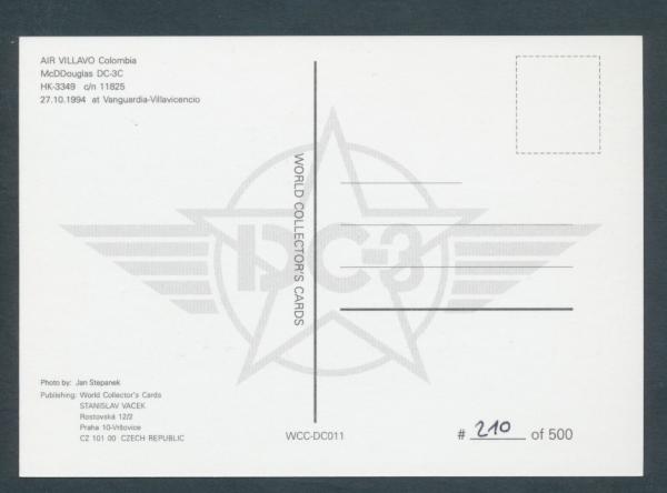 AIR VILLAVO Colombia, McDDouglas DC-3C