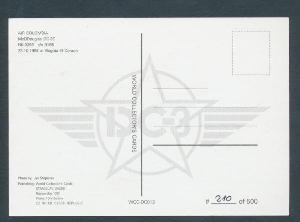 AIR COLOMBIA, McDDouglas DC-3C