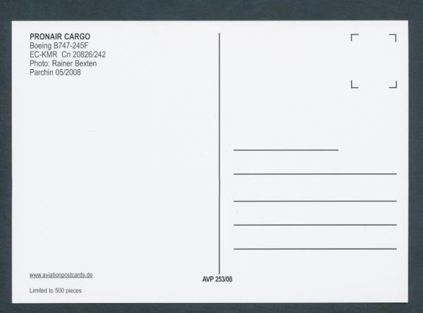 PRONAIR CARGO, Boeing B747-245F