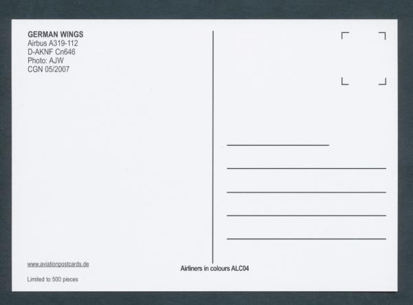 GERMAN WINGS, AIRBUS A319-112