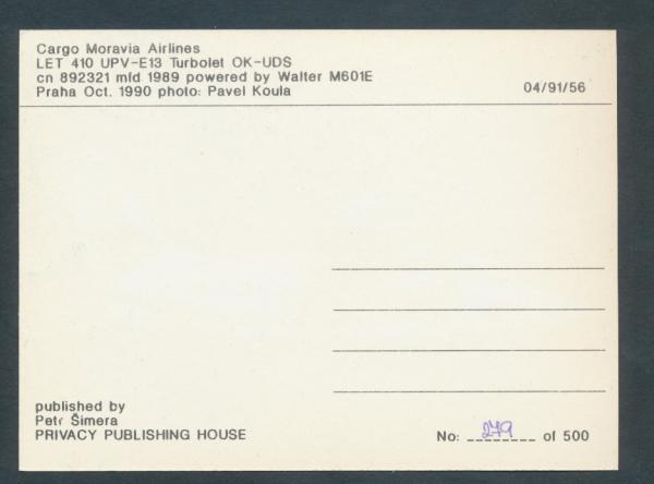 CARGO MORAVIA AIRLINES,