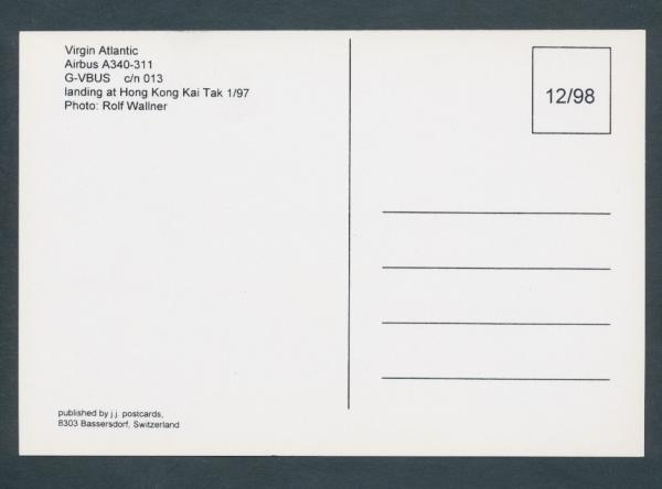 VIRGIN ATLANTIC, Airbus A340-311