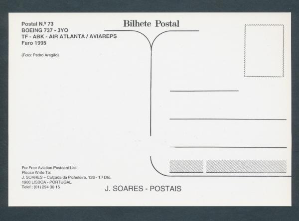 AVIAREPS, Boeing 737-3Y0