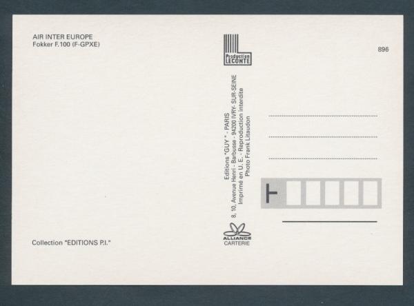 AIR INTER EUROPE, Fokker F.100