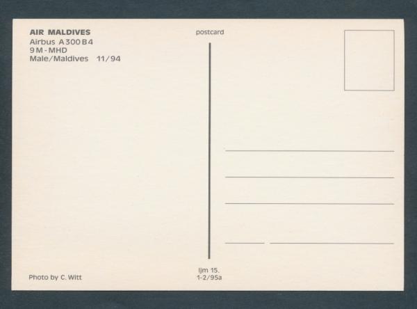 AIR MALDIVES, Airbus A300 B 4