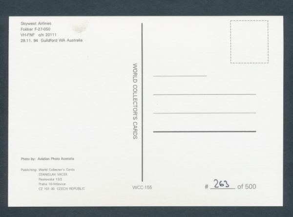 SKYWEST AIRLINES, Fokker F-27-050