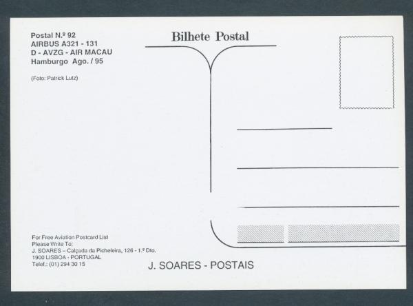 AIR MACAU, AIRBUS A321-131