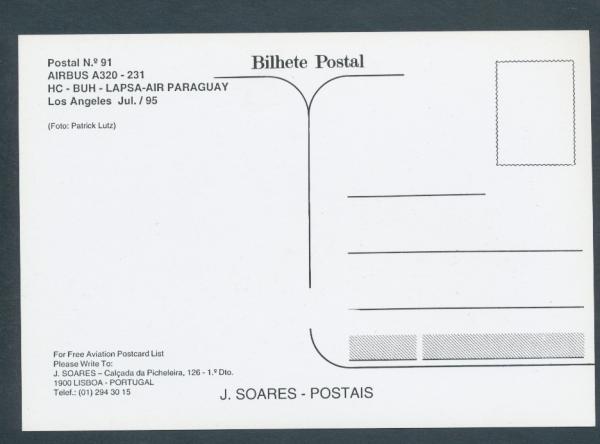 LAPSA,AIRBUS A320-231