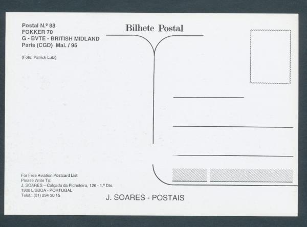 BM BRITISH MIDLAND, Fokker 70