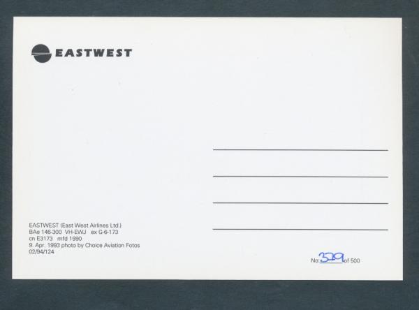 EASTWEST East West Airlines, BAe 146-300