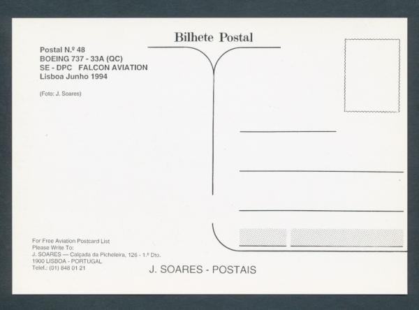 FALCON AVIATION, Boeing 737-33A