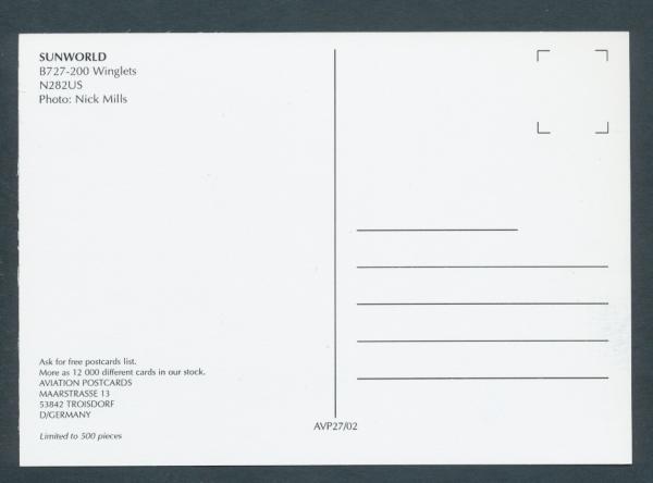 SUNWORLD, B727-200