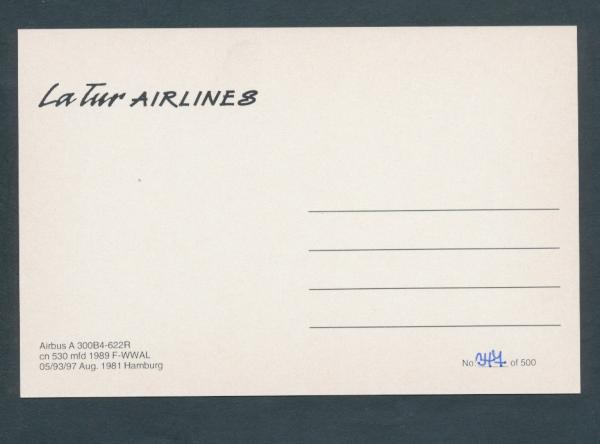 LA TUR AIRLINES,Airbus A 300 B4