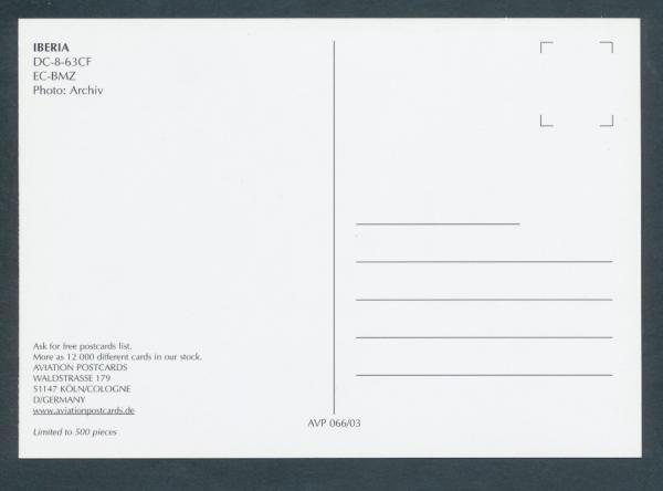 IBERIA , DC.8-63CF