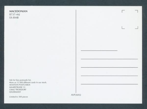 MACEDONIAN, B737-46J