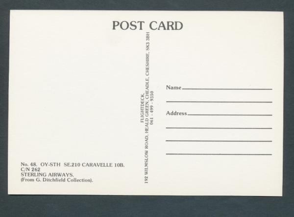 STERLING AIRWAYS, Caravelle 10B