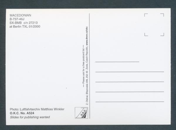 MACEDONIAN, B-737-46J