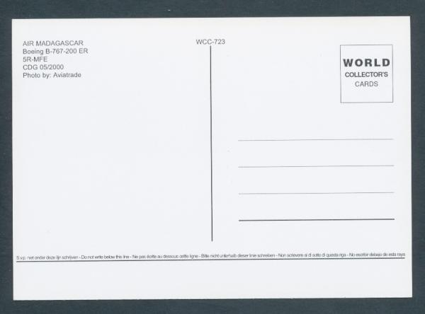 AIR MADAGASCAR, Boeing B-767-200 ER