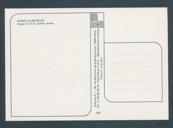JERSEY EUROPEAN, Fokker F-27