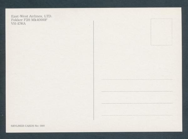 EAST-WEST AIRLINES, Fokker F28