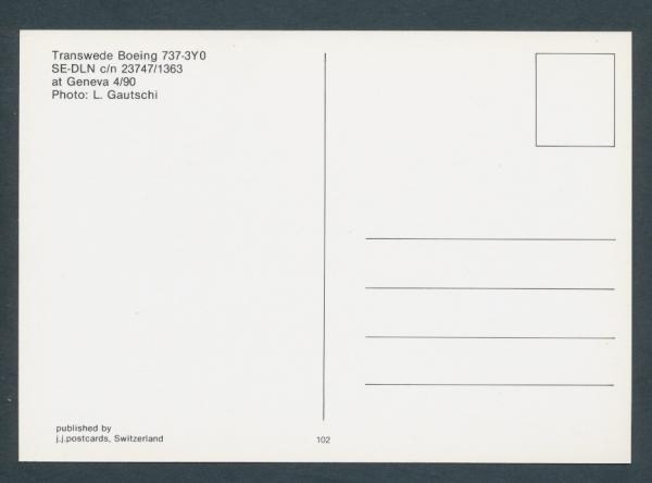 TRANSWEDE, Boeing 737-3Y0