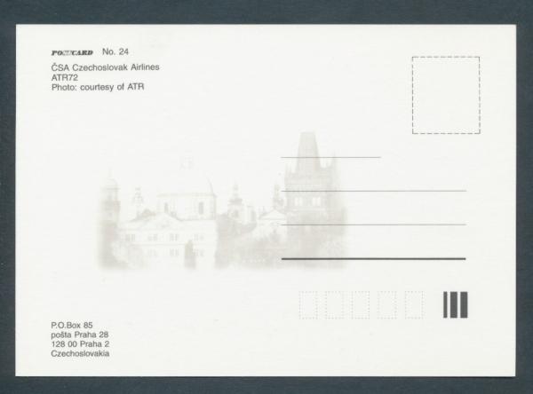 CSA SZECHOSLOVAK AIRLINES, ATR/“