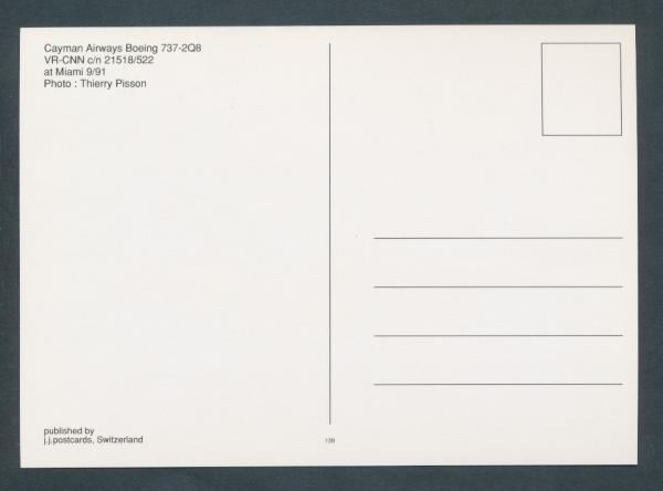 CAYMAN AIRWAYS, Boeing 737-2Q8