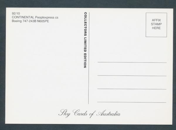 CONTINENTAL, Boeing 747-243B