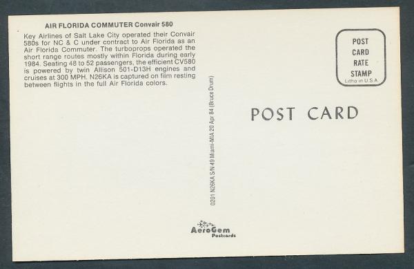 AIR FLORIDA COMMUTER, Convair 580