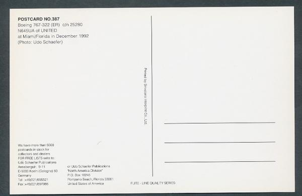 UNITED, Boeing 767-322