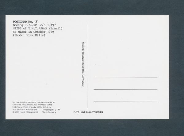 T.N.T. SAVA, Boeing 727-27c