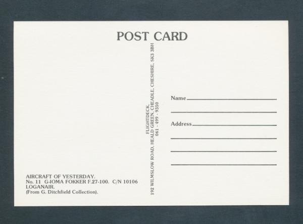 Loganair , Fokker F27-100