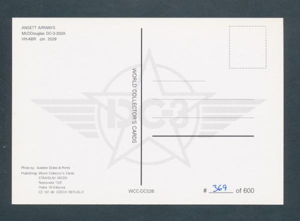 ANSETT AIRWAYS, McDDouglas DC-3-202A