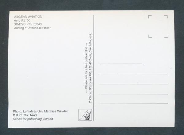 AEGEAN AVIATION, Avro RJ100