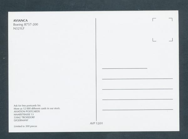 AVIANCA COLUMBIA, Boeing B757-200
