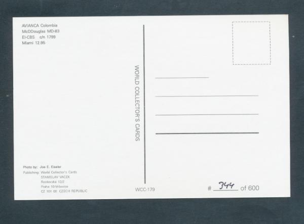 AVIANCA COLOMBIA, McDDouglas MD-83