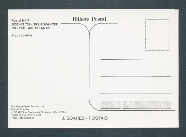 AIR ATLANTIS, Boeing 737-2K9 ADVANCED