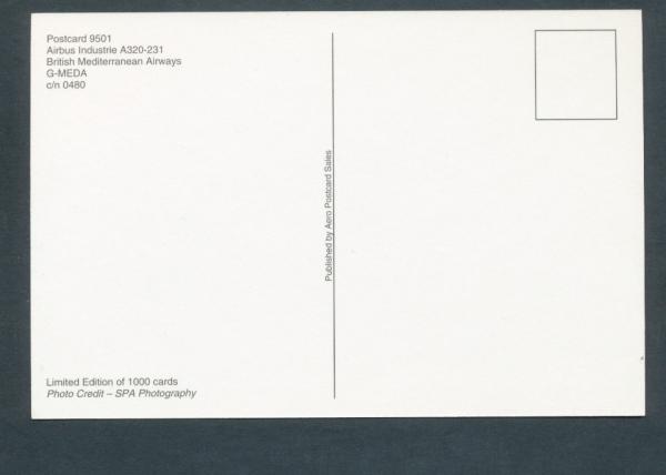 BRITISH MEDITERRAEAN AIRWAYS, Airbus Industrie A320-231