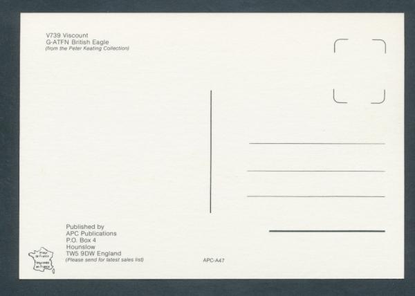 BRITISH EAGLE, V739 Viscount