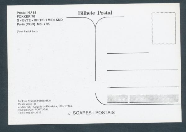 BRITISH MIDLAND, Fokker 70