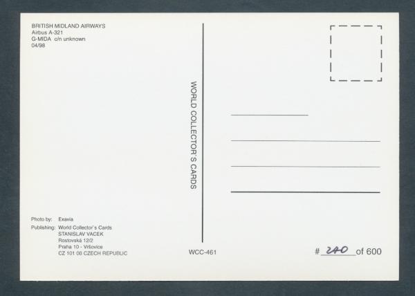 BRITISH MIDLAND AIRWAYS, Airbus A-321