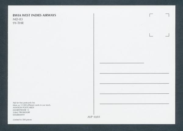 BWIA WEST INDIES AIRWAYS, MD-83