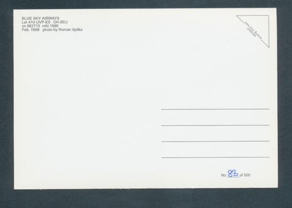 BLUE SKY AIRWAYS, Let 410-UVP-E9